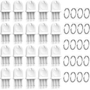 20pcs Toilet Paper Dispenser Keys, Plastic Universal Paper Towel Dispenser Key Replacement with Keychain for Janitors Maintenance Professionals (White) in Kuwait