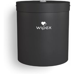 موزع حائط للمناديل المبللة باللون الأسود من Wipex: منفذ من الفولاذ المتين والسيليكون الفاخر، موزع حائط سهل التركيب لمناديل الصالة الرياضية - يناسب بكرات إعادة التعبئة المعقمة، مثالي للمدارس واللياقة البدنية والمرافق العامة in Kuwait