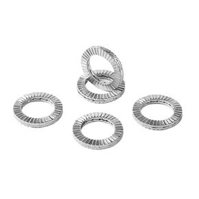 غسالات ذاتية القفل بطبقة مزدوجة 5 قطع غسالات بقفل مزدوج الجانب 304 أجهزة من الفولاذ المقاوم للصدأ غسالة إسفين (M10) in Kuwait