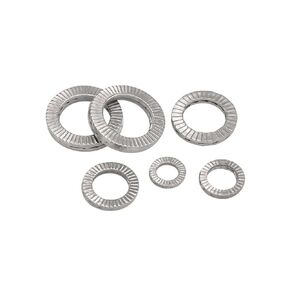 Double Layer self-Locking washers 2-10PCS M4 M5 M6 M8 M10 M12 Double Deck Self-Locking Washer 304 Stainless Steel(M4 10PCS) in Kuwait