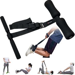 Nordic Hamstring Curl & Stretching Strap, Flexibility Training for Hamstrings, Hip, Quads & Back Stretcher, Forearm Strengthening, Sit-Up Bar for Ab Workout, Reverse Crunch, Spanish Squats in Kuwait