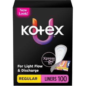 Kotex Daily Wrapped Liners, Light Absorbency, Thin, 162 Count (Packaging May Vary) in Kuwait