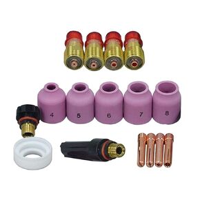 Welding Torch Thick Tube Gas Fixture Kit Chuck Body Nozzle Width WP 17/18/26 TIG. Nozzle in Saudi Arabia
