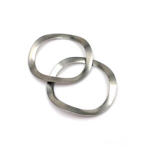 Wave Spring Washers, M3~M25 304 Stainless Steel Three Wave Crest Type Spring Washer Gasket for Bearing Shafts, 50pcs in Kuwait