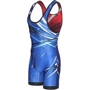 Matman USA The Breakdown Reversible Men's & Boy's Wrestling - Weightlifting - Exercise Singlet - Made in the U.S.A. in Kuwait