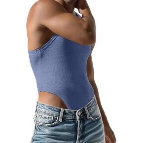MIZOK للرجال مضلع التخسيس ملابس داخلية Racerback ارتداءها يوتار ضغط قطعة واحدة ملابس تحتية للمصارعة كوبالت أزرق S in Kuwait