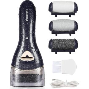 Electric Feet Callus Removers Rechargeable, Portable Electronic Foot File Pedicure Tools, Electric Callus Remover Kit, Professional Pedi Feet Care for Dead, Hard Cracked Dry Skin Ideal Gift (Black) in Kuwait