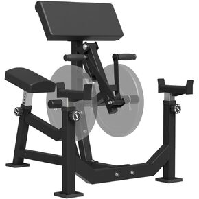 آلة تمرين العضلة ذات الرأسين ذات الرأسين، آلة تجعيد العضلة ذات الرأسين المحملة باللوحة، معدات تمرين العضلة ذات الرأسين والعضلة ثلاثية الرؤوس، آلة تدريب الذراع 2 في 1 للصالة الرياضية المنزلية in Kuwait