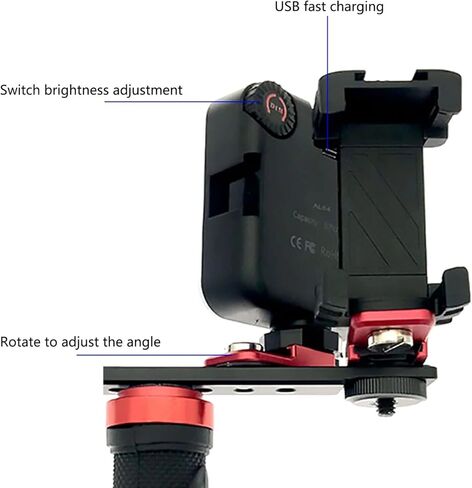 Dental Photography Lamp, Brightness Adjustable Oral Filling Flash Light, Dentist Flash LED Photography Light(MK-016+37mm+75mm) in Saudi Arabia