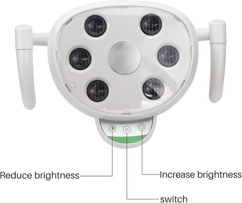 LED Lamp Oral Light with 6 High Power LEDs for Dental Chair Double Control System CX249-23 in Kuwait