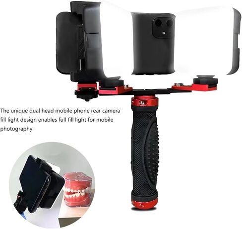 Dental Filling Light, Oral LED Photography Equipment, Brightness Adjustment Fill Light for Dentist Treatment(MK-016+37mm CPL) in Saudi Arabia
