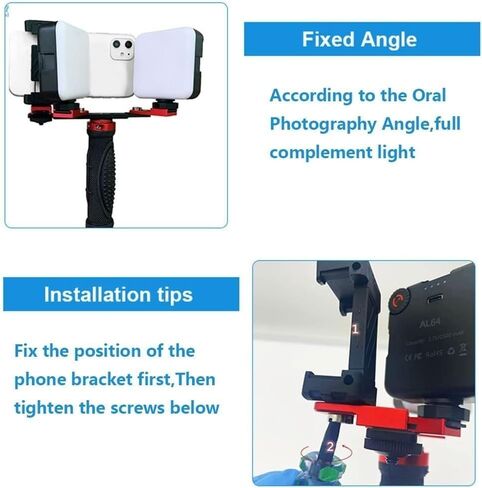 Dental Oral Photography Lamp with 64 LED Lamp Beads Dentistry Phone Photo Flash Light for Treatment (MK-016) in Saudi Arabia