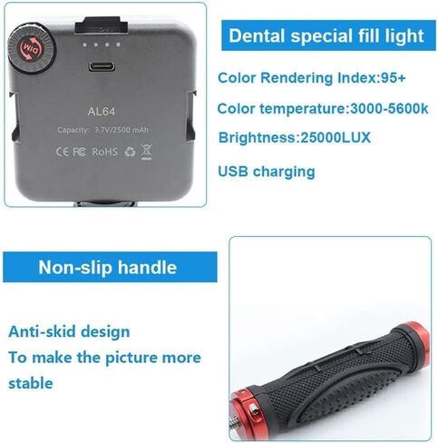 Dental Oral Photography Lamp with 64 LED Lamp Beads Dentistry Phone Photo Flash Light for Treatment (MK-016) in Saudi Arabia
