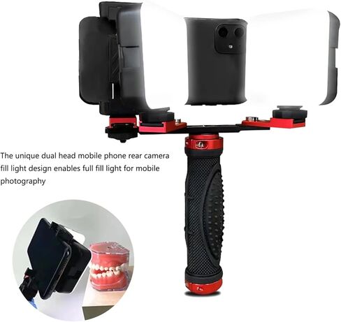 Dental Oral Photography Lamp with 64 LED Lamp Beads Dentistry Phone Photo Flash Light for Treatment (MK-016) in Saudi Arabia