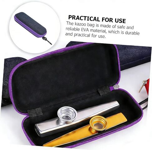 Kazoo Box Case Storage Bag EVA Portable Hook Wind Instrument Accessories in Saudi Arabia
