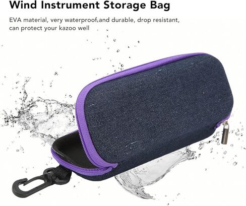 Kazoo Box Case Storage Bag EVA Portable Hook Wind Instrument Accessories in Saudi Arabia