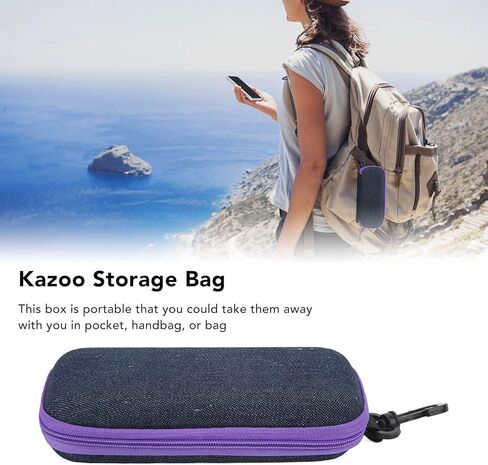 Kazoo Box Case Storage Bag EVA Portable Hook Wind Instrument Accessories in Saudi Arabia