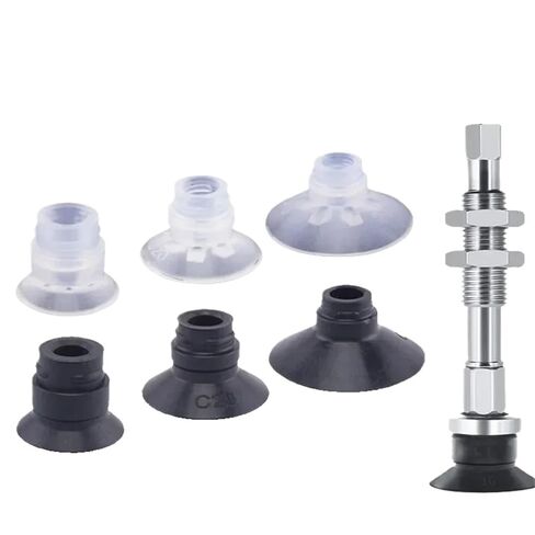 10Pcs SMC Type C Series Flat Ribbed Vacuum Suction Cup ZP-10CS/ZP13CS Silicone Nozzle Pneumatic Sucker Manipulator Accessories(ZP13CN) in Kuwait