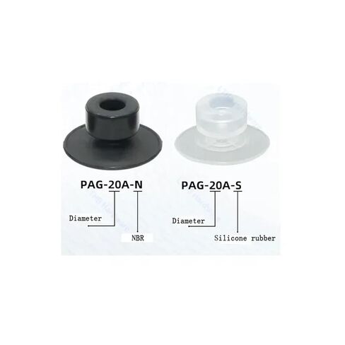 1pcs Pneumatic Vacuum Sucker PAG-15A-S Silicone/NBR Thin Patterned Vacuum Suction Cup for Paper or Film Manipulator Vacuum Chucks(TN10-M5) in Saudi Arabia