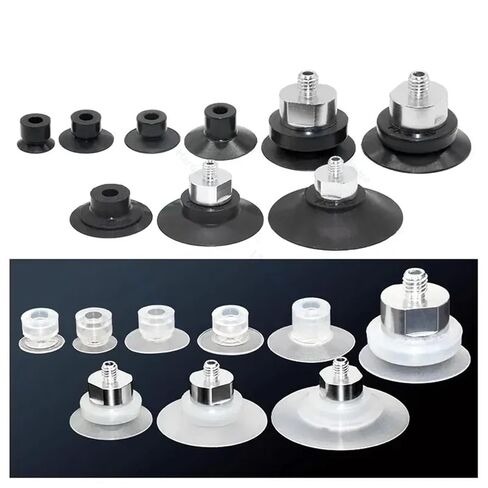 1pcs Pneumatic Vacuum Sucker PAG-15A-S Silicone/NBR Thin Patterned Vacuum Suction Cup for Paper or Film Manipulator Vacuum Chucks(TN10-M5) in Saudi Arabia