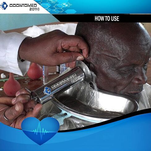 حقنة للأذن والمثانة مطلية بالكروم من OdontoMed2011® - 6 أونصة. حقنة الأذن ODM in Saudi Arabia