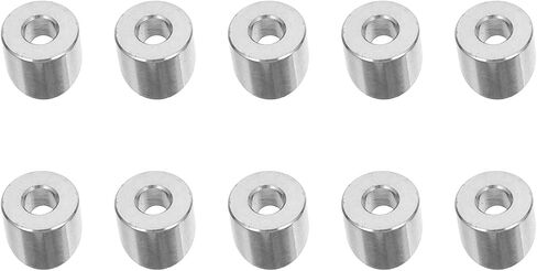 PartyKindom 10Pcs Stainless Steel Wire Angle Beveled Washers 1/4 Inch Cable Deck Railing Connectors 30-Degree Slant Spacer for Outdoor Wire Rope Assembly in Saudi Arabia