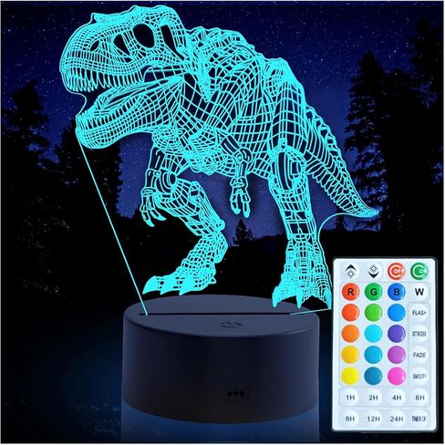 Monster Truck 3D Leg Lead Lamp ، ضوء ليلي للأولاد - مصابيح غرفة نوم ذات شاحنة وحش ، مصباح الوهم البصري مع التحكم عن بعد ، مثالي لديكور غرفة الأطفال ، هدايا باردة لمحبي الشاحنات in Kuwait