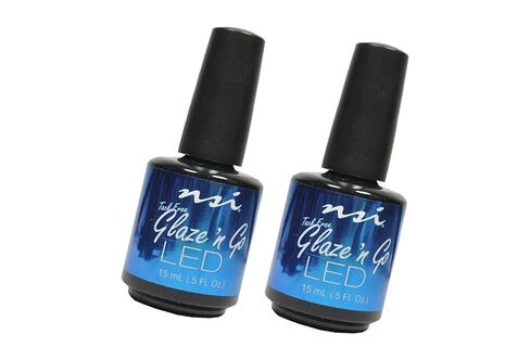 2 X LED Glaze N Go UV Gel Sealant Cures in a LED lamp in 60 seconds Enhancement sealant for use over Gel . size 15 ml. in Saudi Arabia