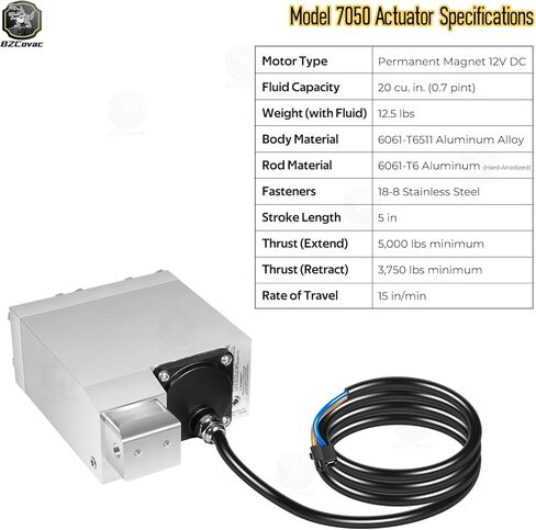 أجزاء الإمالة والتشذيب 7050 لـ CMC T-H Marine - المحرك الهيدروليكي القياسي ELCT0078 للوحة الرافعة وأنظمة الإمالة والتشذيب، وحدة هيدروليكية بحرية قائمة بذاتها 12 فولت، 5 بوصات شوط in Saudi Arabia