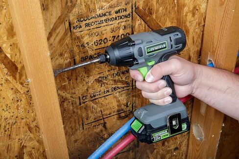 Genesis G20MAX 20V Drill/Impact Driver Combo Kit مع بطاريتين 2.0AH ، شاحن ، حقيبة تخزين ، وضمان لمدة عامين in Kuwait