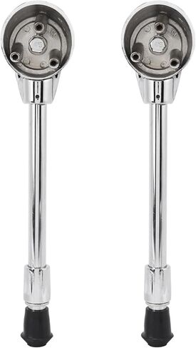 SUNGOOYUE Stable Drum Leg Set, Convenient to Use, AntiRust Zinc Alloy Material, 2 Pack, for Bass Drums, [3.0] X [2.3] in, Silver in Saudi Arabia