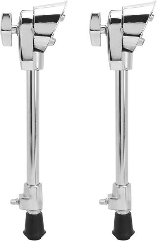 SUNGOOYUE Stable Drum Leg Set, Convenient to Use, AntiRust Zinc Alloy Material, 2 Pack, for Bass Drums, [3.0] X [2.3] in, Silver in Saudi Arabia