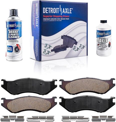 Detroit Axle - Front Brake Kit for Ford Fusion Mazda 6 Lincoln MKZ Zephyr Mercury Milan Disc Brake Rotors Ceramic Brakes Pads Replacement Brake Kit in Saudi Arabia