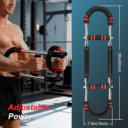 مدرب الذراع تويستر، معدات تمرين الصدر القابلة للتعديل (60-100 رطل)، مدرب الذراع تويستر للرجال والنساء، شريط تويستر قابل للفصل للمنزل، صالة الألعاب الرياضية، اللياقة البدنية أثناء السفر in Kuwait
