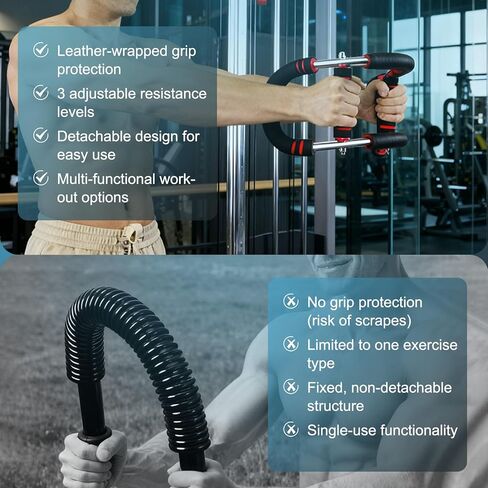 مدرب الذراع تويستر، معدات تمرين الصدر القابلة للتعديل (60-100 رطل)، مدرب الذراع تويستر للرجال والنساء، شريط تويستر قابل للفصل للمنزل، صالة الألعاب الرياضية، اللياقة البدنية أثناء السفر in Kuwait