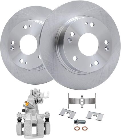Detroit Axle - Front Brake Kit for Chrysler 200 Sebring Avenger Caliber Compass Patriot Eclipse Galant Lancer Outlander Sport Replacement Brake Rotors Ceramic Brakes Pads : 11.57" inch Rotor in Saudi Arabia