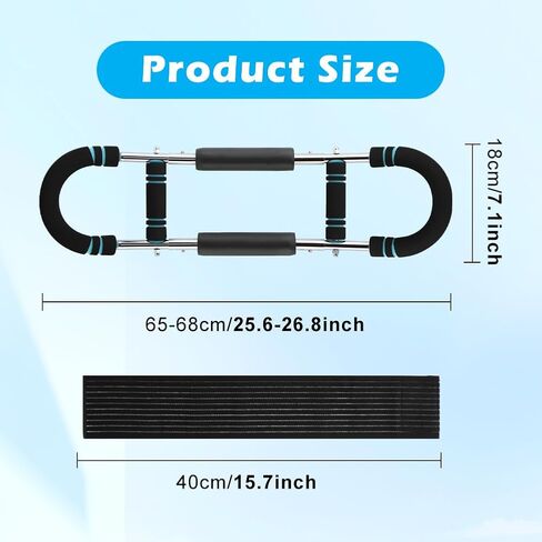 مدرب الذراع تويستر، قضيب تويستر كهربائي قابل للتعديل 40-100 رطل، مدرب الذراع مع معدات تمرين الصدر، جهاز لياقة بدنية بتصميم قابل للفصل للمنزل وصالة الألعاب الرياضية in Kuwait