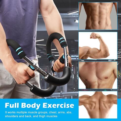 مدرب الذراع تويستر، قضيب تويستر كهربائي قابل للتعديل 40-100 رطل، مدرب الذراع مع معدات تمرين الصدر، جهاز لياقة بدنية بتصميم قابل للفصل للمنزل وصالة الألعاب الرياضية in Kuwait