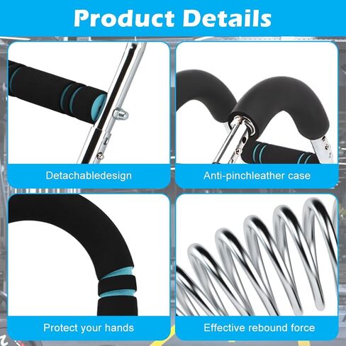 مدرب الذراع تويستر، قضيب تويستر كهربائي قابل للتعديل 40-100 رطل، مدرب الذراع مع معدات تمرين الصدر، جهاز لياقة بدنية بتصميم قابل للفصل للمنزل وصالة الألعاب الرياضية in Kuwait