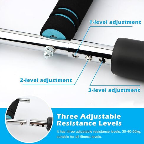 مدرب الذراع تويستر، قضيب تويستر كهربائي قابل للتعديل 40-100 رطل، مدرب الذراع مع معدات تمرين الصدر، جهاز لياقة بدنية بتصميم قابل للفصل للمنزل وصالة الألعاب الرياضية in Kuwait