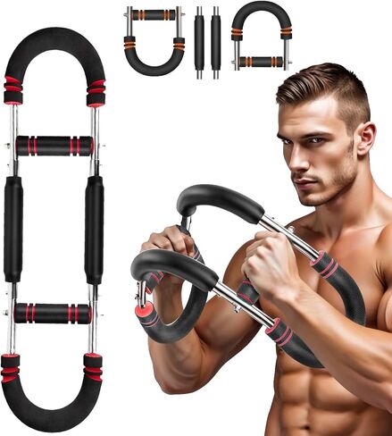 جهاز تدريب الذراع تويستر، معدات تمرين الصدر بمستويات مقاومة قابلة للتعديل للرجال والنساء، جهاز لياقة الجزء العلوي من الجسم قابل للفصل للمنزل وصالة الألعاب الرياضية in Kuwait