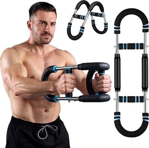 Twister Arm Exerciser Bar – Heavy Duty Adjustable Resistance (60-110 lbs) for Chest, Arms & Shoulders – Portable Home Fitness Equipment for Strength Training Anywhere in Saudi Arabia