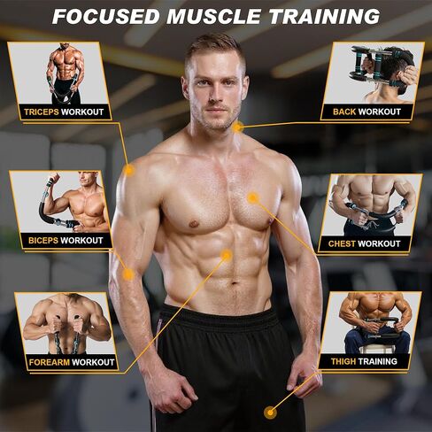 Twister Arm Exerciser Bar – Heavy Duty Adjustable Resistance (60-110 lbs) for Chest, Arms & Shoulders – Portable Home Fitness Equipment for Strength Training Anywhere in Saudi Arabia