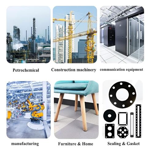 ورقة وسادة مطاطية غير قابلة للانزلاق مع ظهر لاصق، مادة DIY للغلق، مصدات، حماية ودعم الأثاث، أسود (1/25 بوصة سميكة، 12 بوصة × 12 بوصة) in Kuwait