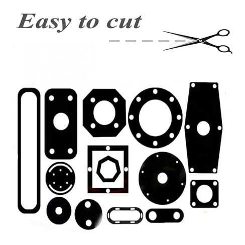 ورقة وسادة مطاطية غير قابلة للانزلاق مع ظهر لاصق، مادة DIY للغلق، مصدات، حماية ودعم الأثاث، أسود (1/25 بوصة سميكة، 12 بوصة × 12 بوصة) in Kuwait