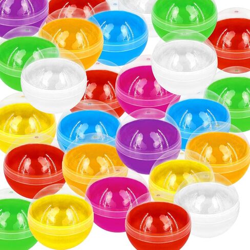 320 Pcs Gumball Vending Machine Capsules 2 Inch Empty Round Capsules Plastic Small Capsules Toy Classic Capsules Toy Clear Capsules Containers for Prizes Party Favors Supplies in Kuwait