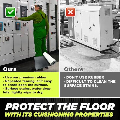 [1/8" Thickness] Solid Neoprene Rubber Sheet Roll 12IN x 24IN Long with Adhesive Backing (Including Utility Knife), Heavy Duty Self Rubber Seal Strips Roll for DIY Gaskets, Flooring, Seals in Kuwait