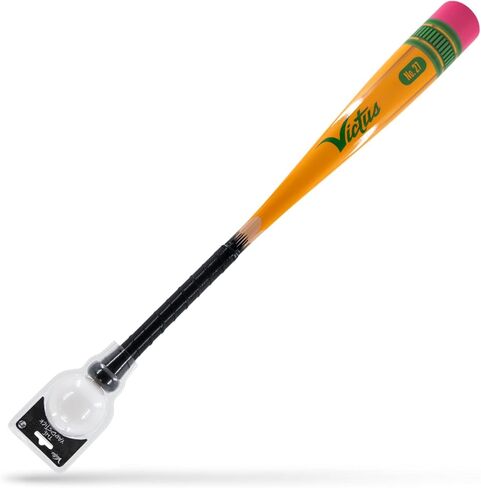 Victus Yardstick، مضرب بيسبول بلاستيكي للأطفال مع كرة بلاستيكية مخصصة، للاستخدام على العشب أو العشب، برميل 2 5/8 بوصة ومقبض ناعم الملمس، مجموعة بيسبول خفيفة الوزن في الفناء الخلفي، 27 بوصة in Kuwait