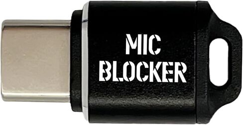 Type-C Microphone Blocker Audio Mute Adapter Privacy Protector & Silent Screen Recording Without External Noise On Phone for Screen Recording Live & Mic Mute for Meetings, Zoom, Teams(2 Pack) in Saudi Arabia