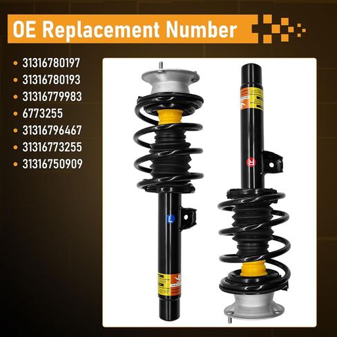 31316780197 Pair Front Strut Assembly with Coil Spring for 2006-2013 BMW 325xi 328i xDrive 328xi 330xi 335i 335i xDrive 335i xDrive E90 Series Replaces 31316780193 in Saudi Arabia